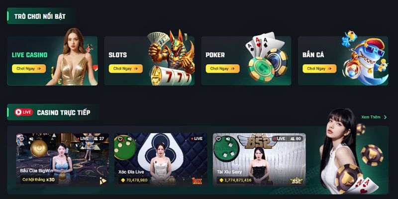 Nhà cái sở hữu hơn 1000+ game trực tuyến